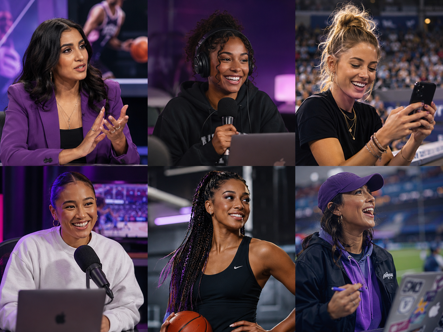 Women creators and sports commentators